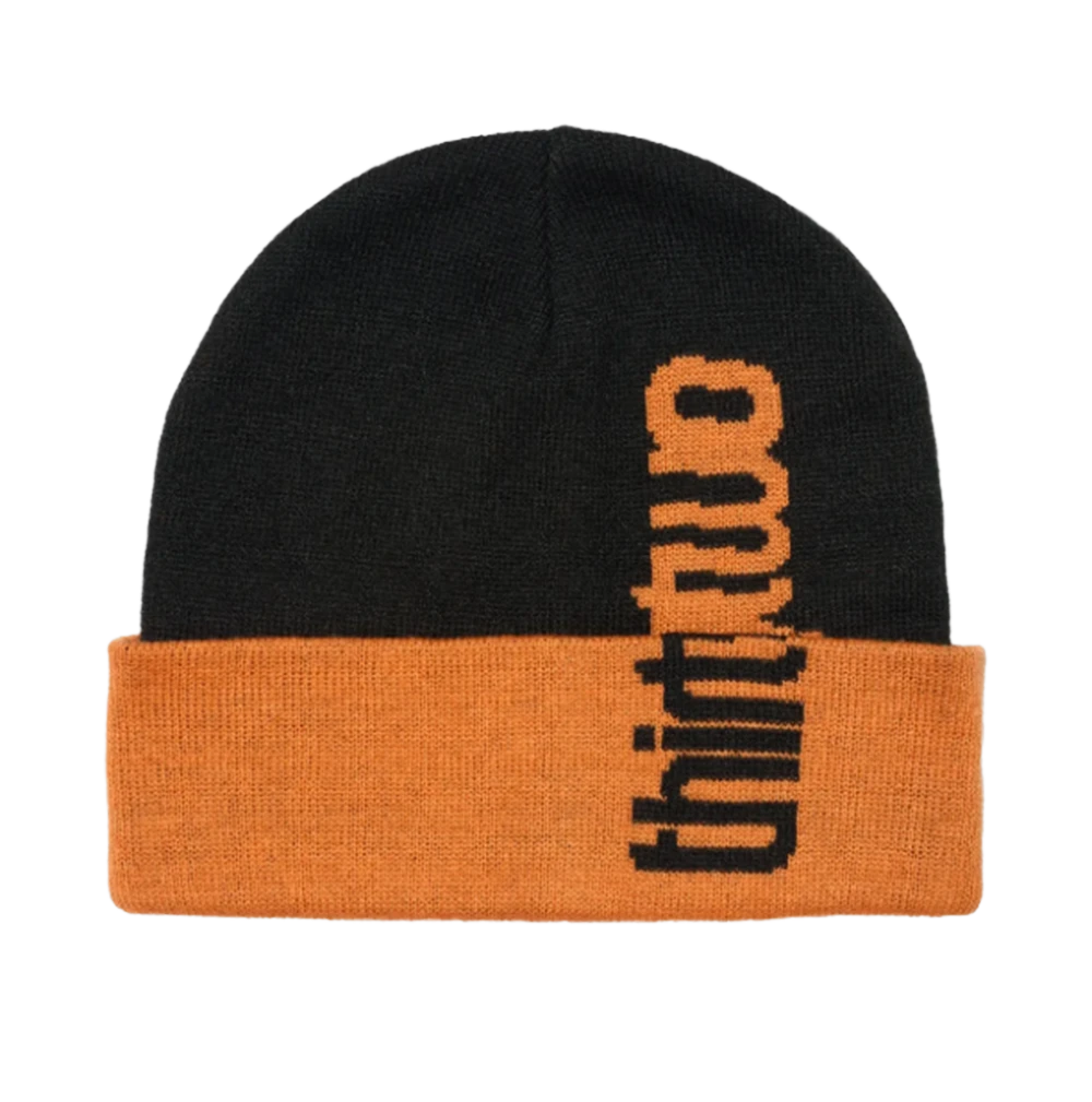 ThirtyTwo Double Overlap Beanie Black Orange