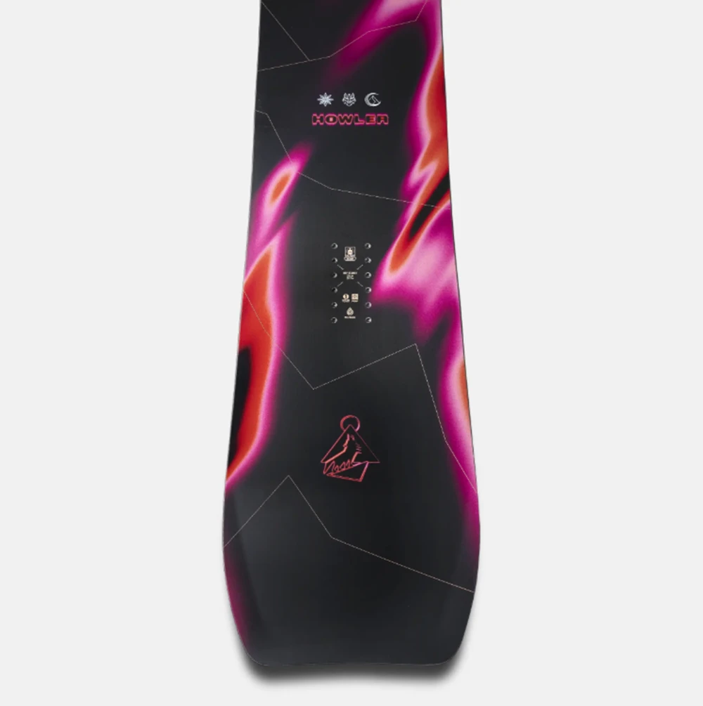 Jones Howler Snowboard 2027 Womens Black Pink 151