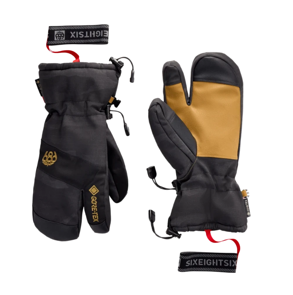 686 Linear Trigger Mitts GoreTex Black Camo Medium