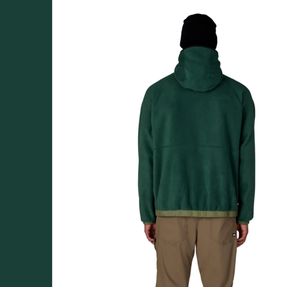686 Lowland Fleece Hoody Moss Green Color Block
