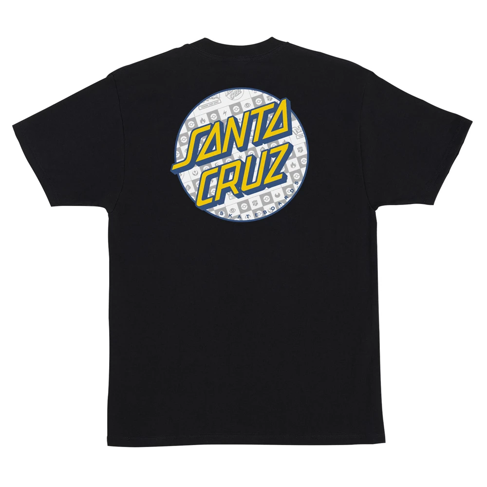 Santa Cruz Pokemon Energy Dot Heavy Tshirt Black