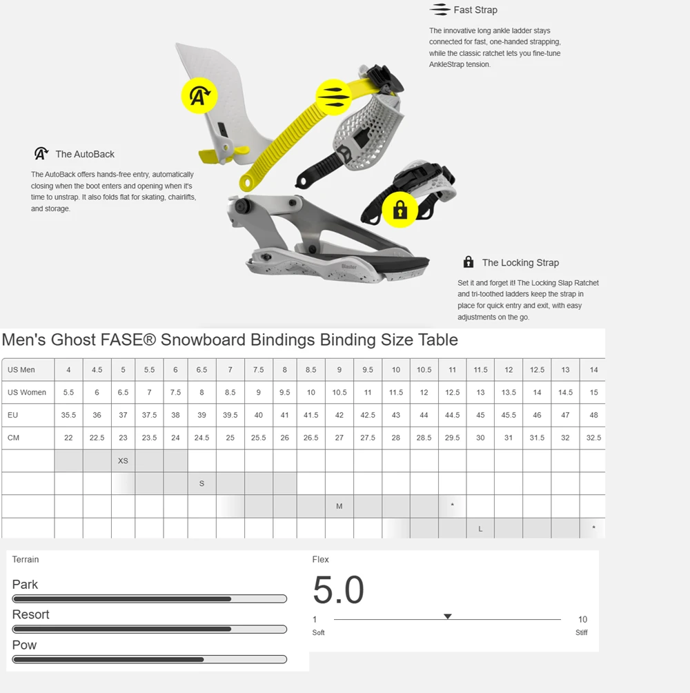 Bataleon Ghost FASE Bindings 2027 White S