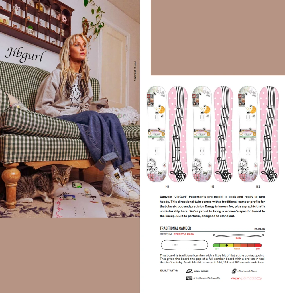 Public JibGurl Snowboard Womens 2027 White 144