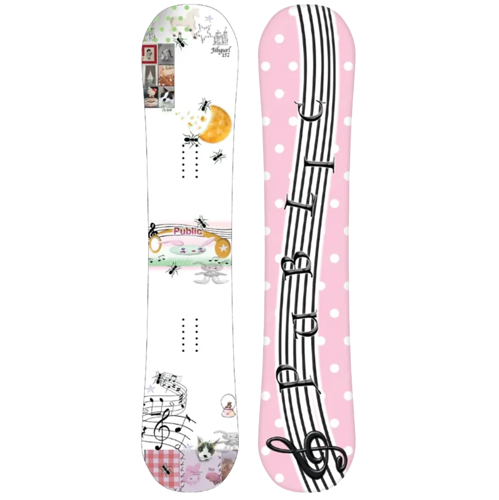 Public JibGurl Snowboard Womens 2027 White 140