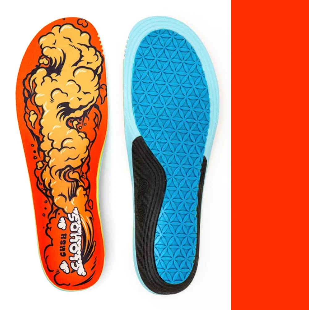 Remind Cush Active Clouds 5.5mm Mid-High Insoles Red Orange