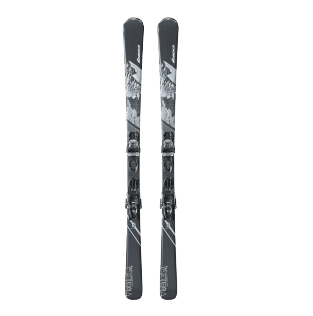 Nordica Wild Belle 74 TP2 10FDT Ski Combo Black Blue 138