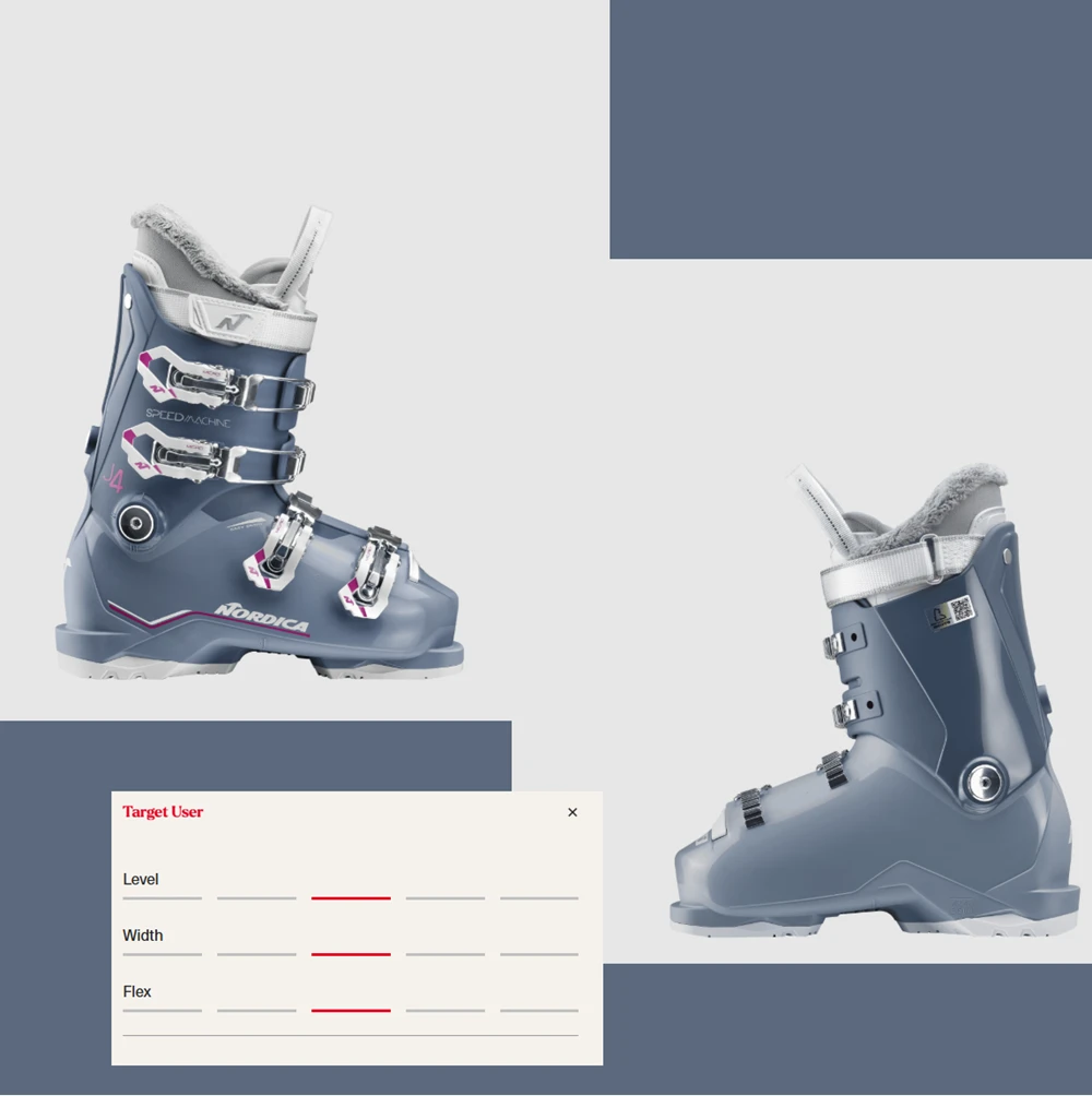 Nordica Speedmachine Jr Youth Ski Boots Blue