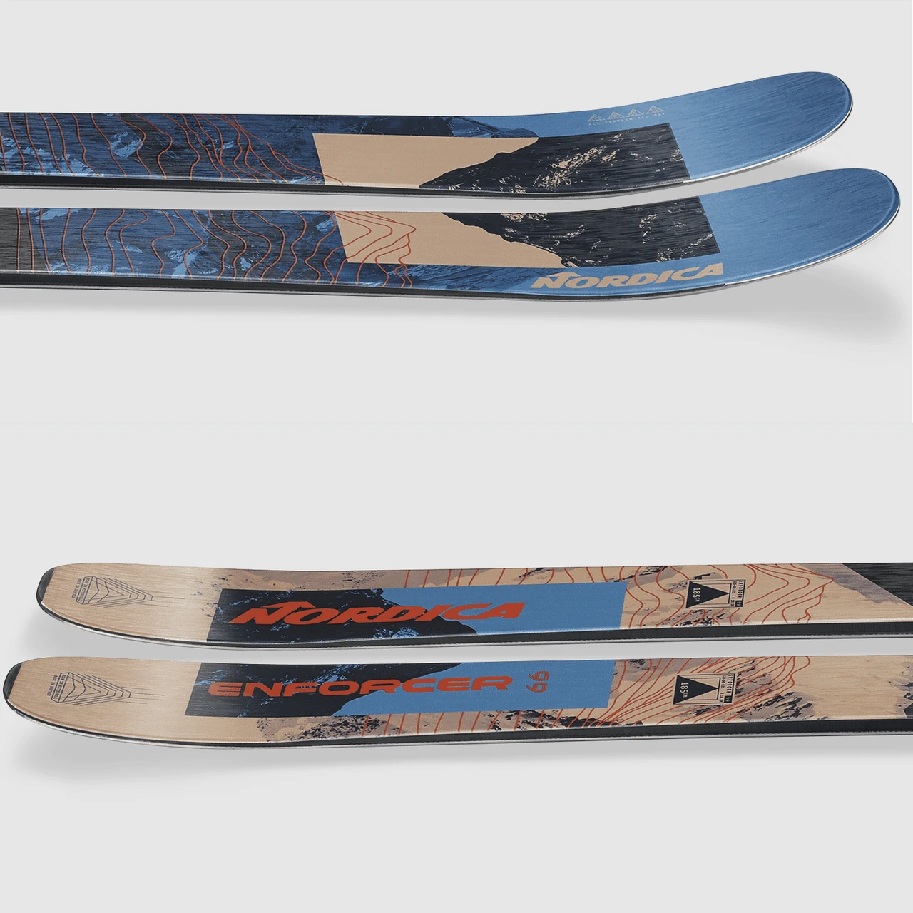 Nordica Enforcer 99 Skis Blue Sand 185