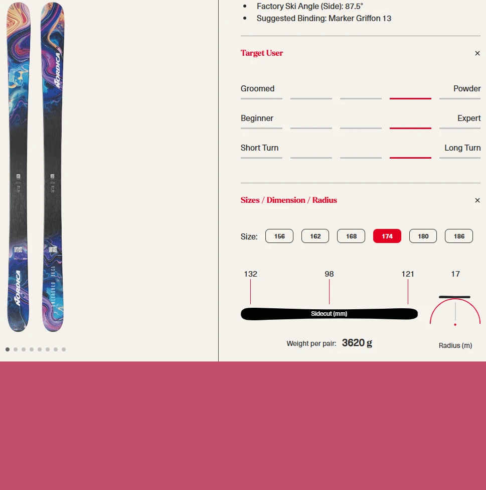 Nordica Unleashed 98ca Skis Blue 174