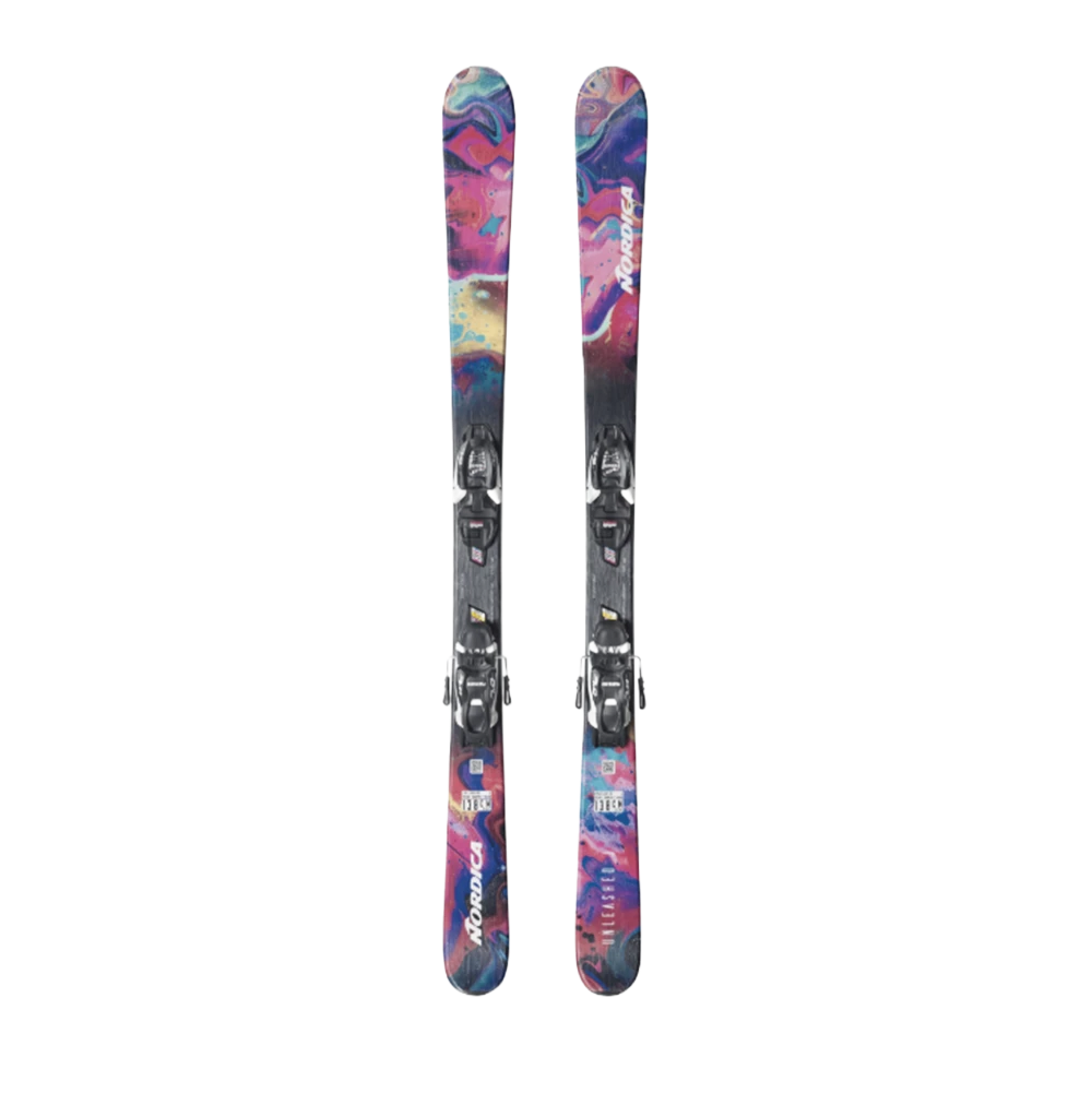 Nordica Unleashed Jr 70 Ski Combo Blue 128