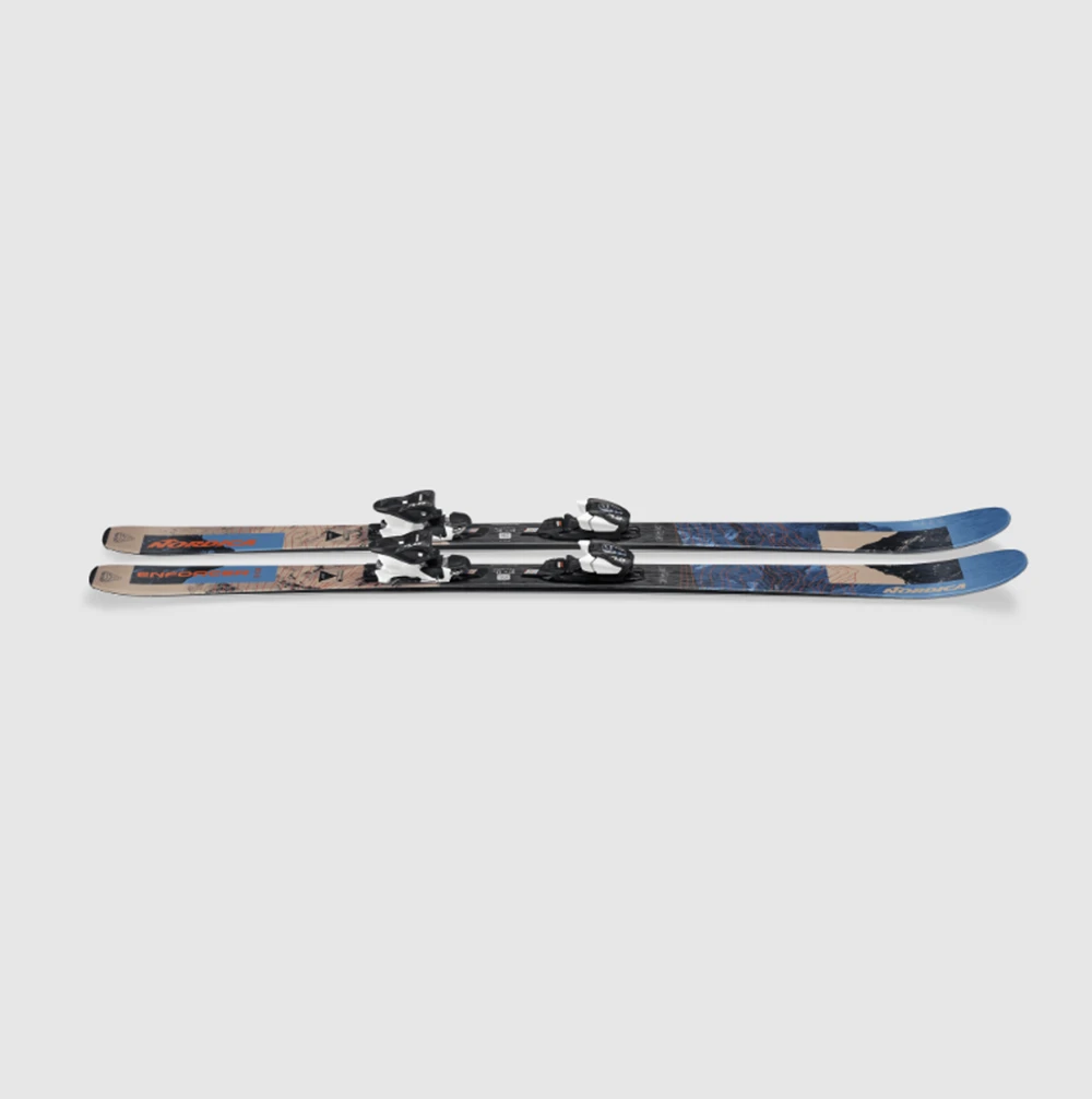 Nordica Enforcer JR 80s M7 Ski Combo Blue Grey 140