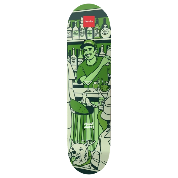 CHOCOLATE ALVAREZ BAR SERIES III WR51D1 SKATEBOARD DECK-8.25