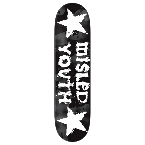 ZERO MISLED YOUTH 30YR SKATEBOARD DECK-8.25 BLK/WHT