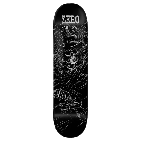 ZERO SANDOVAL GUNSLINGER 30YR SKATEBOARD DECK-8.5 BLK