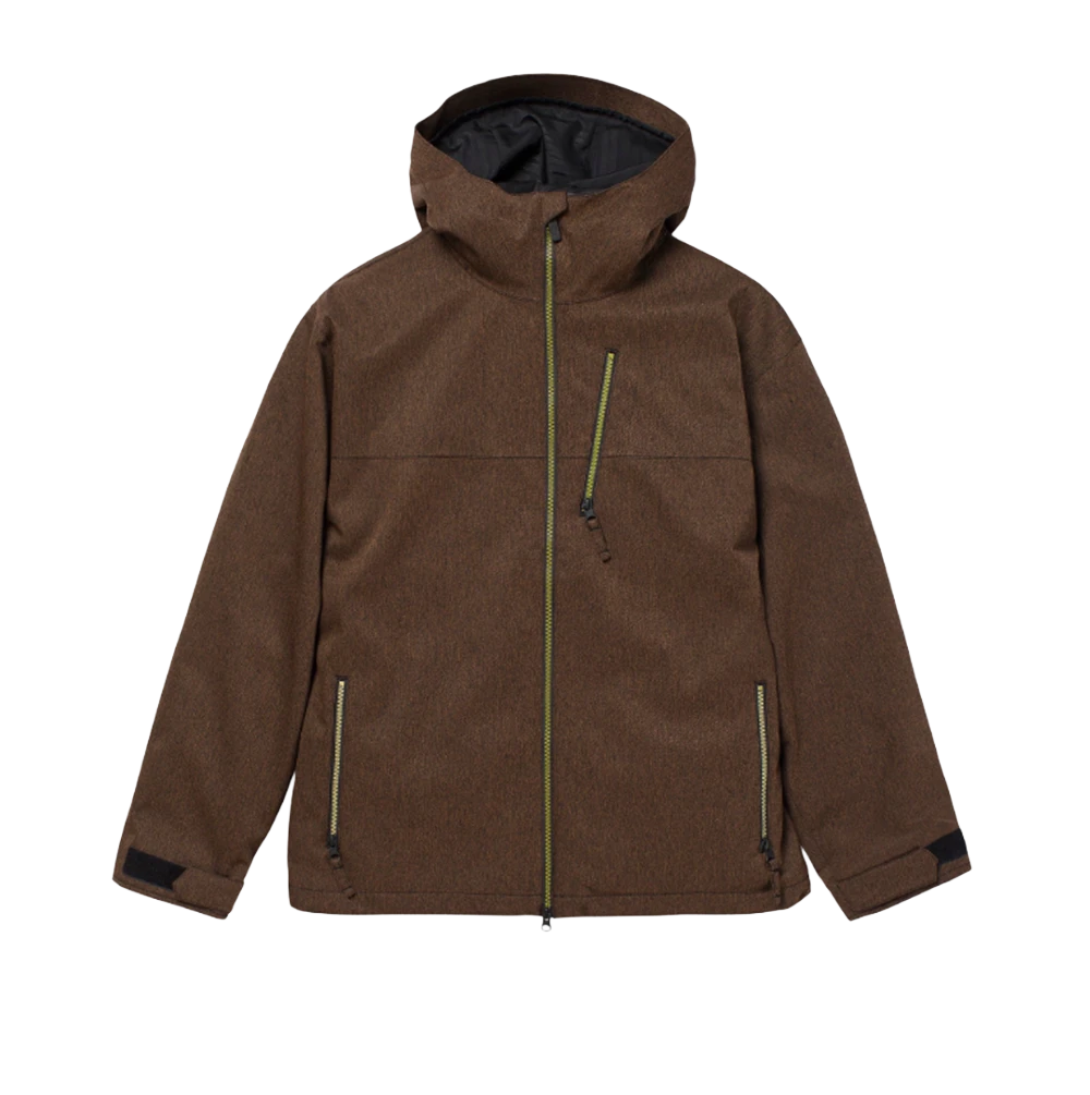 Volcom Top Stitch Jacket Brown Denim