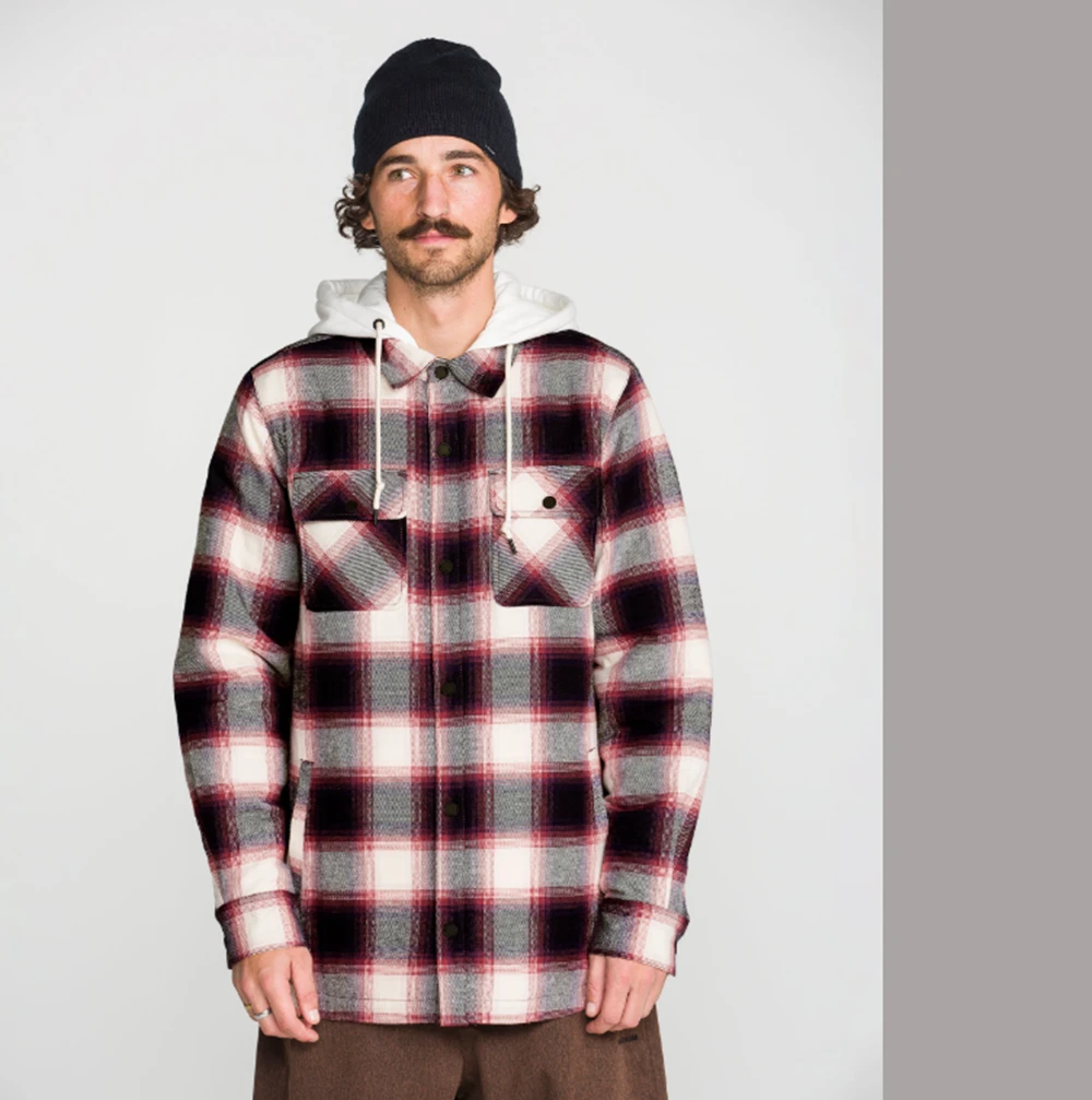 Volcom Enson Insulated Riding Flannel Blue