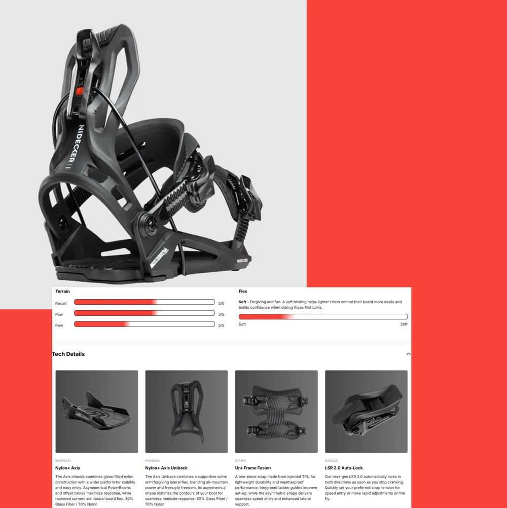 Nidecker Flow Nexus Bindings 2027 Black Medium