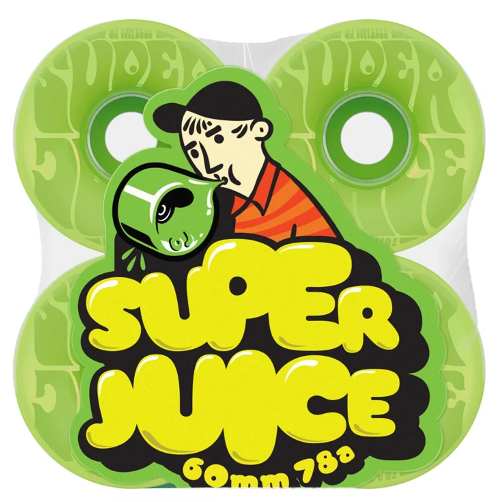OJ Bubble Gum Super Juice Wheels Set Translucent Green 60/78a
