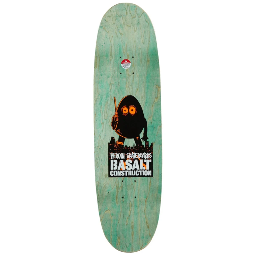 Heroin Basalt on Precinct 13 Skateboard Deck Assorted Stains 8.75x14WB