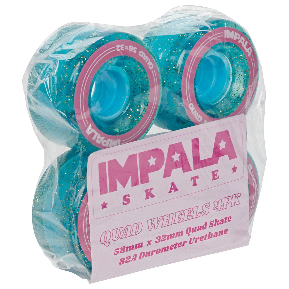 Impala Skate Wheels Set Holographic 58mm82a
