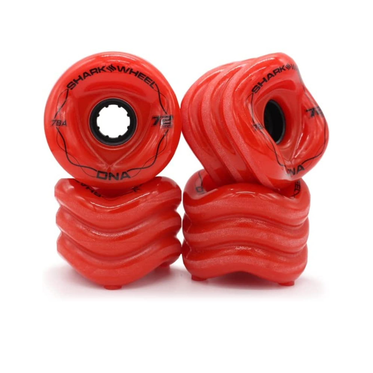 Shark DNA Wheels Set Lava Red 72mm/78a