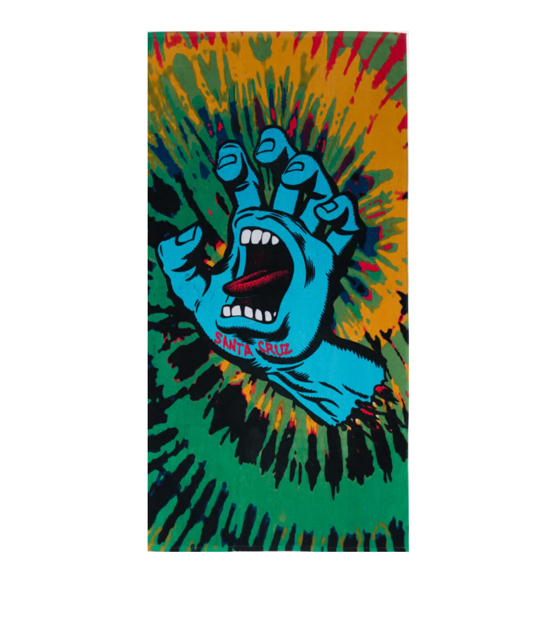 Santa Cruz Screaming Hand Towel Rust Tie Dye OneSize