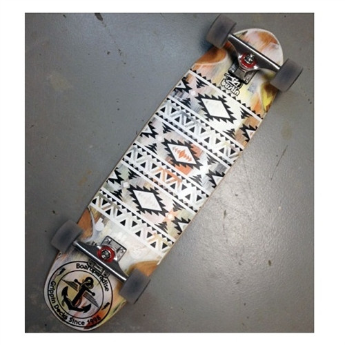 Bustin Modela Art Dump Skateboard Complete Aztec 33"