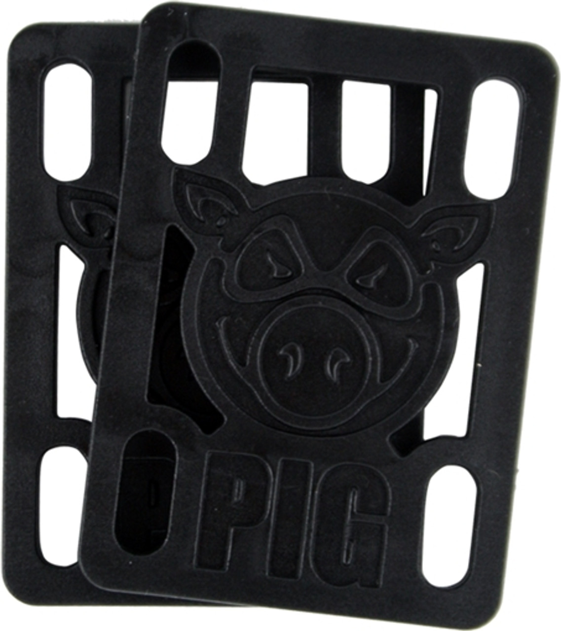 PIG PILES 1/8" HARD RISERS BLACK (Set of 2)