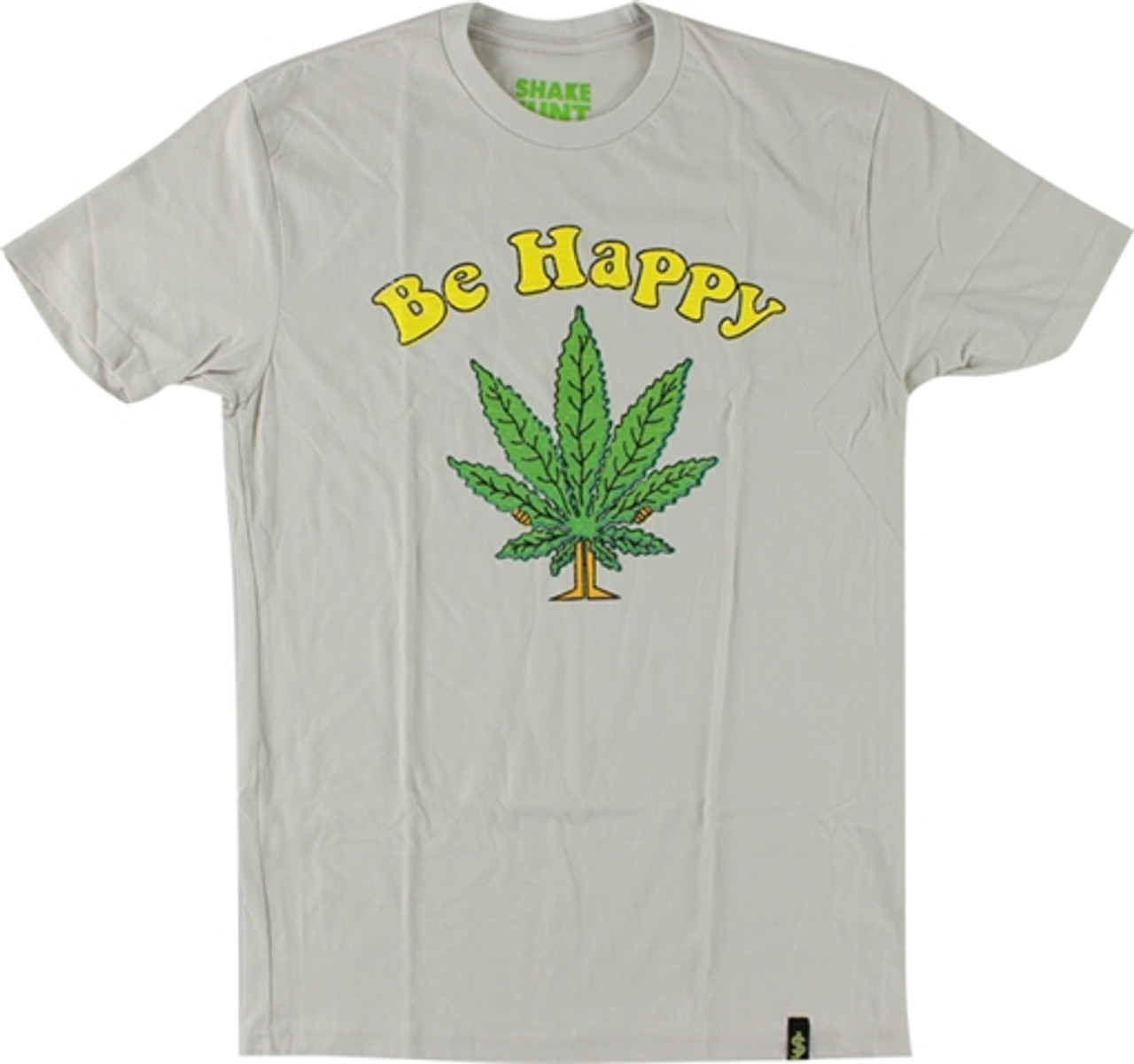 SHAKE JUNT BE HAPPY SS TSHIRT MEDIUM SAND OFF WHT