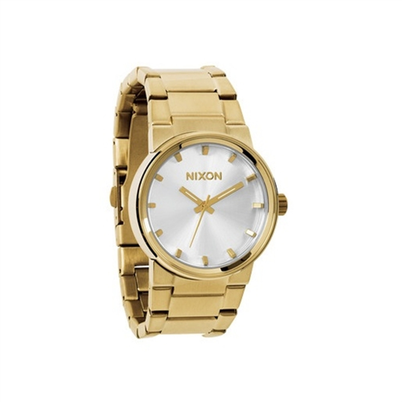 NIXON Cannon Light Gold Silver Watch