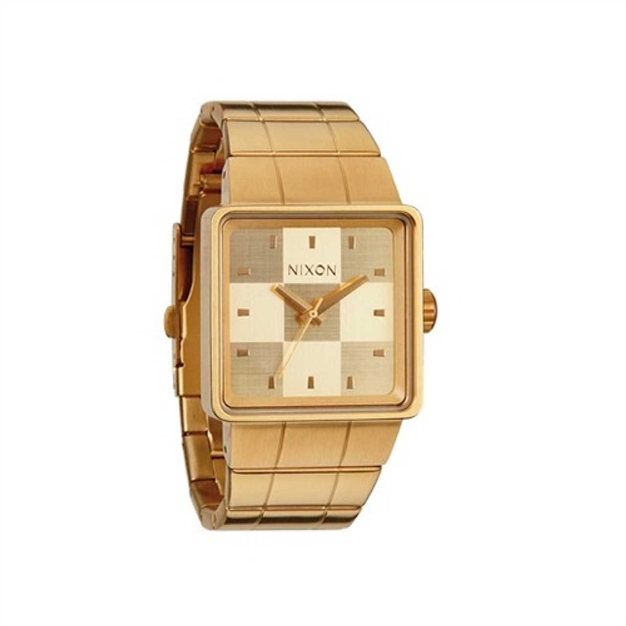 NIXON Quatro All Gold Watch