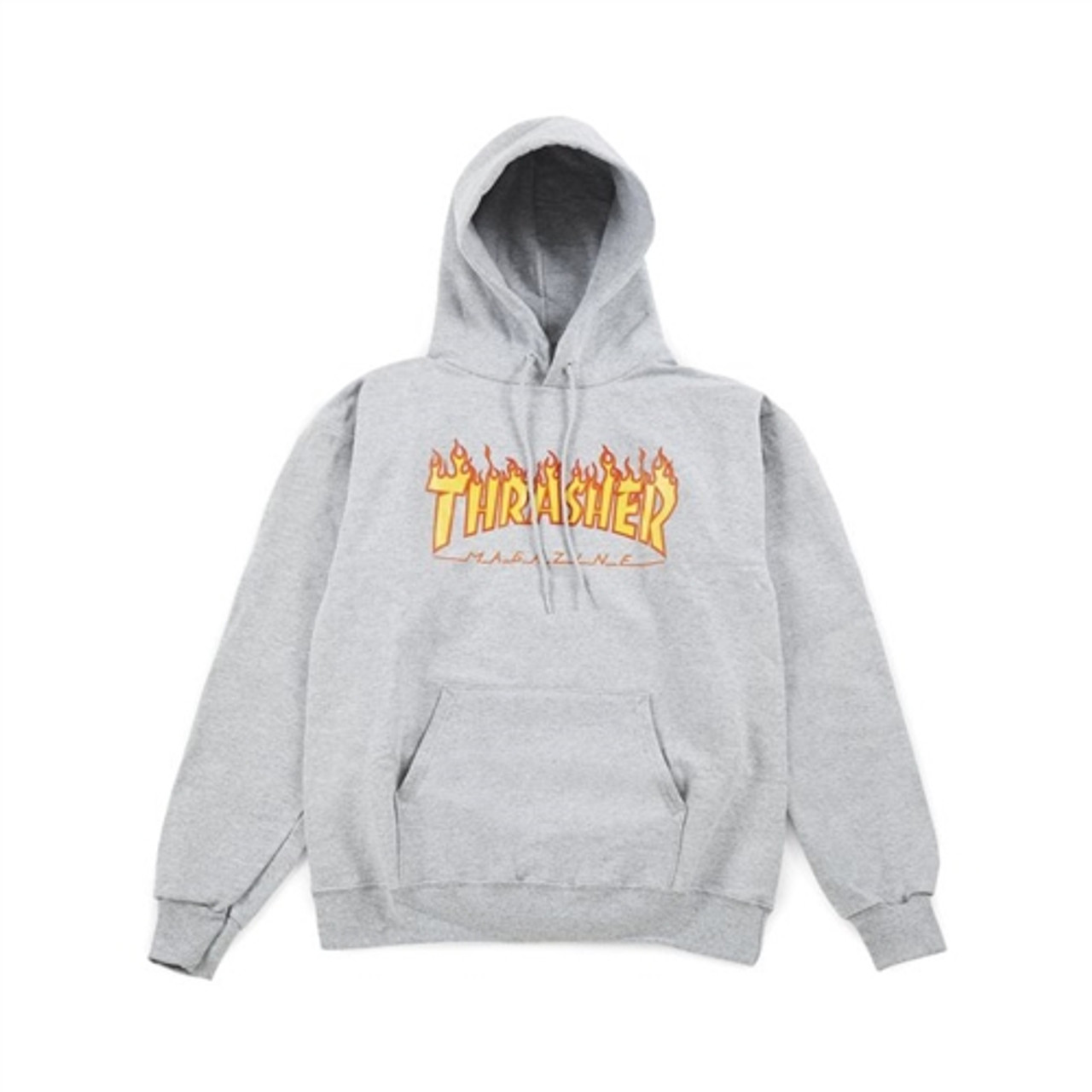 Thrasher Flame Hoody Grey Small