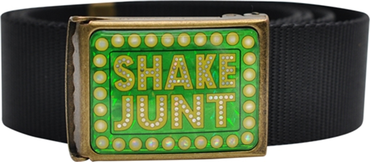 Shakejunt Logo Webbed Scout Belt Black | Boardparadise.com