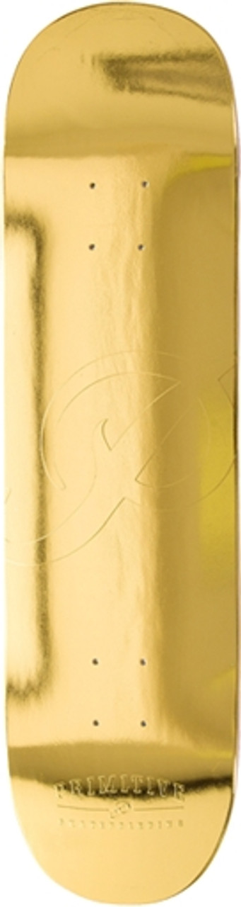 PRIMITIVE CLASSIC P SKATEBOARD DECK-8.5 GOLD