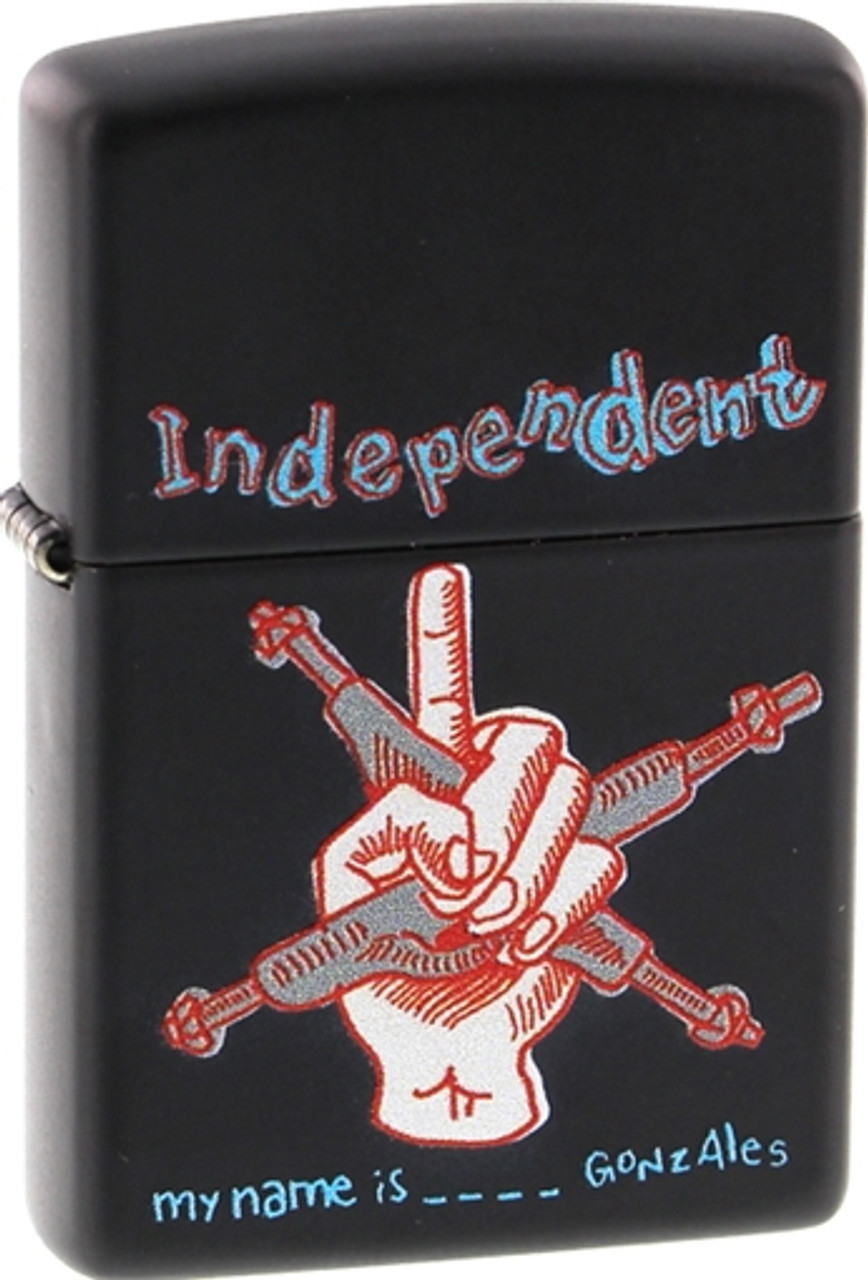 INDEPENDENT MY NAME IS GONZALES ZIPPO LIGHTER MATTE BLK