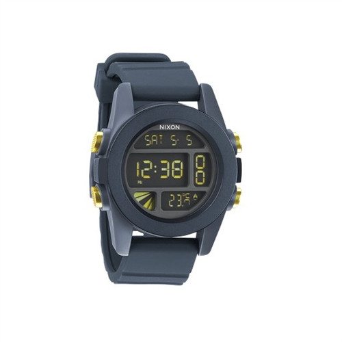 NIXON Unit Steel Blue Yellow Ano Watch