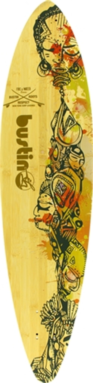 BUSTIN SURF PINTAIL 36 BAMBOO LONGBOARD SKATEBOARD DECK-8.7x36