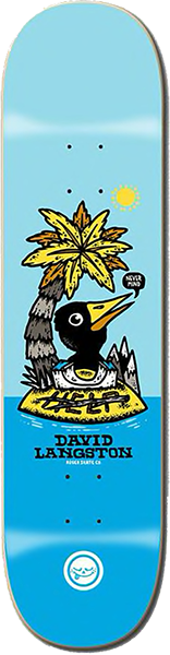 ROGER LANGSTON NEVER MIND SKATEBOARD DECK 8.25