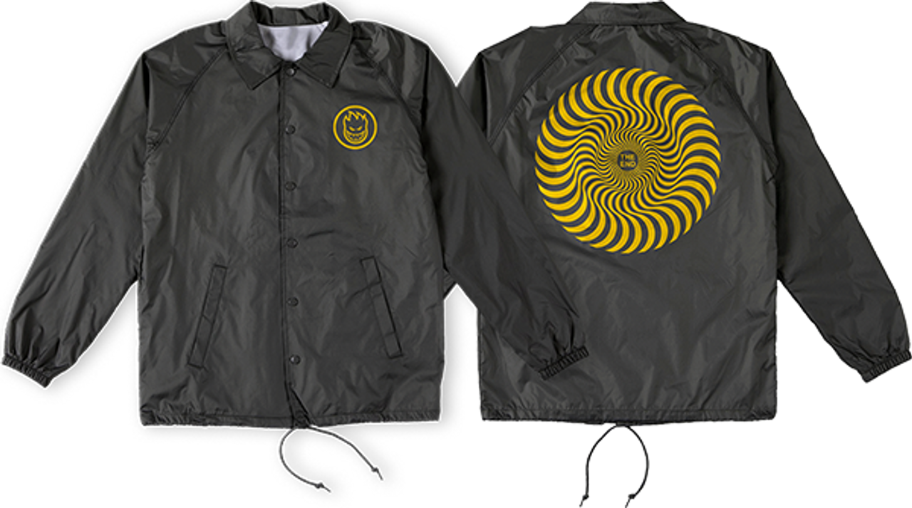 SPITFIRE CLASSIC SWIRL WINDBREAKER M-BLK/YEL