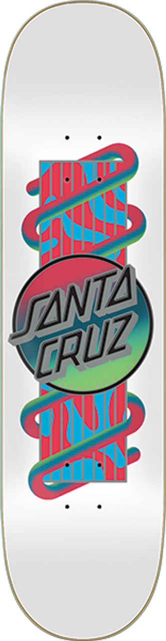 SANTA CRUZ ELECTRIC LAVA DOT SKATE DECK 8.0 VX