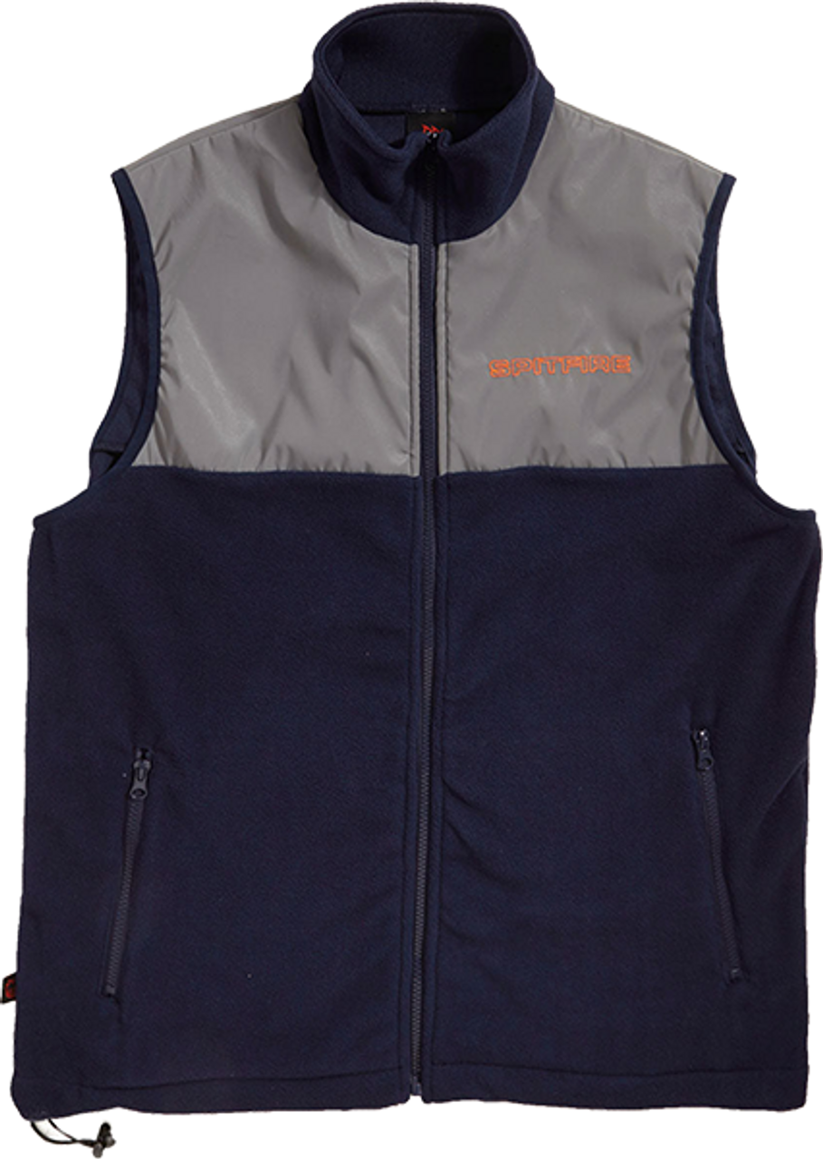 SPITFIRE CLASSIC 87 FLEECE VEST XLARGE NAVY/REFLECTIVE