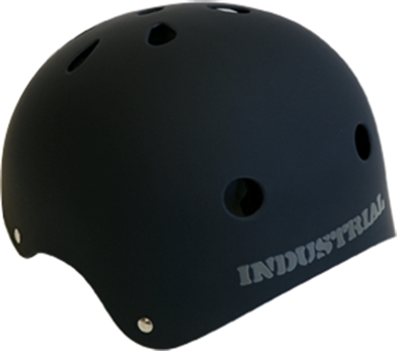 INDUSTRIAL FLAT BLACK SKATE HELMET M