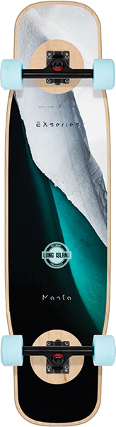 LONG ISLAND MANTA FIBER-EX SKATEBOARD COMPLETE 9.5X38.75