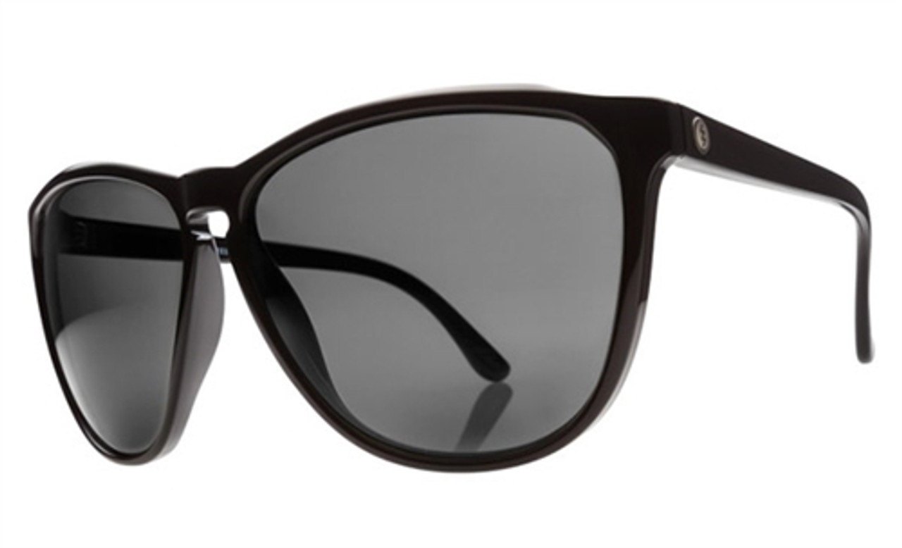 ELECTRIC ENCELIA GLOSS BLACK OHM GREY POLARIZED SUNGLASSES