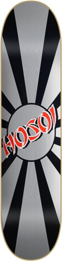 HOSOI RISING SUN Skateboard Deck-8.5 SIL BLK