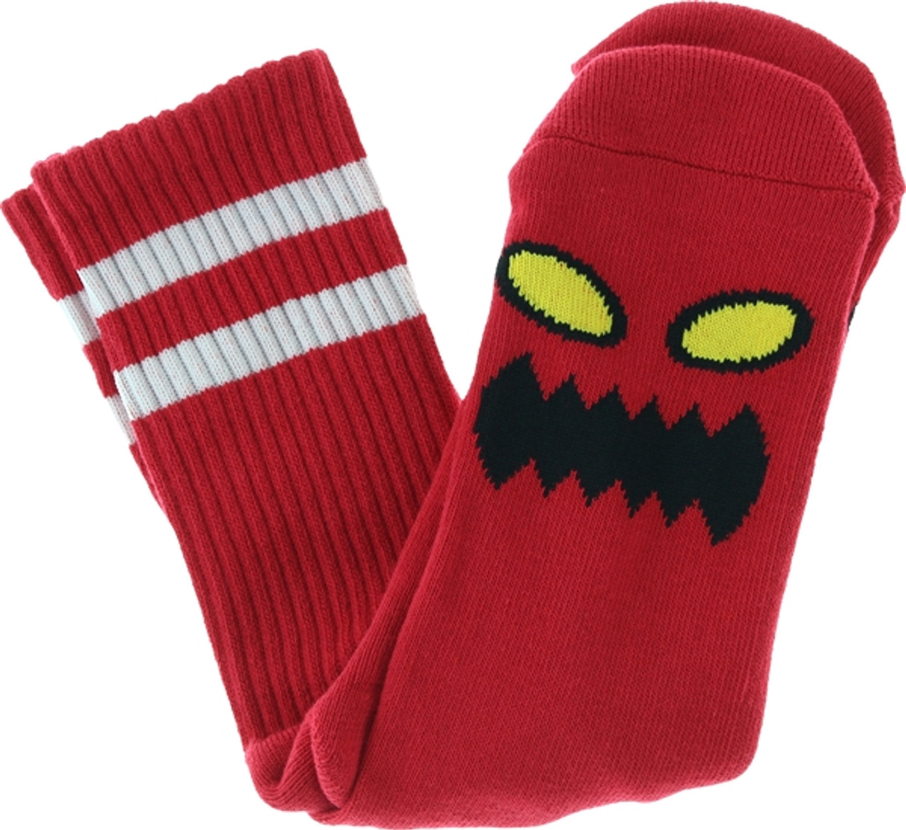 Toy Machine MONSTER FACE CREW SOCKSMALL RED 1 pair