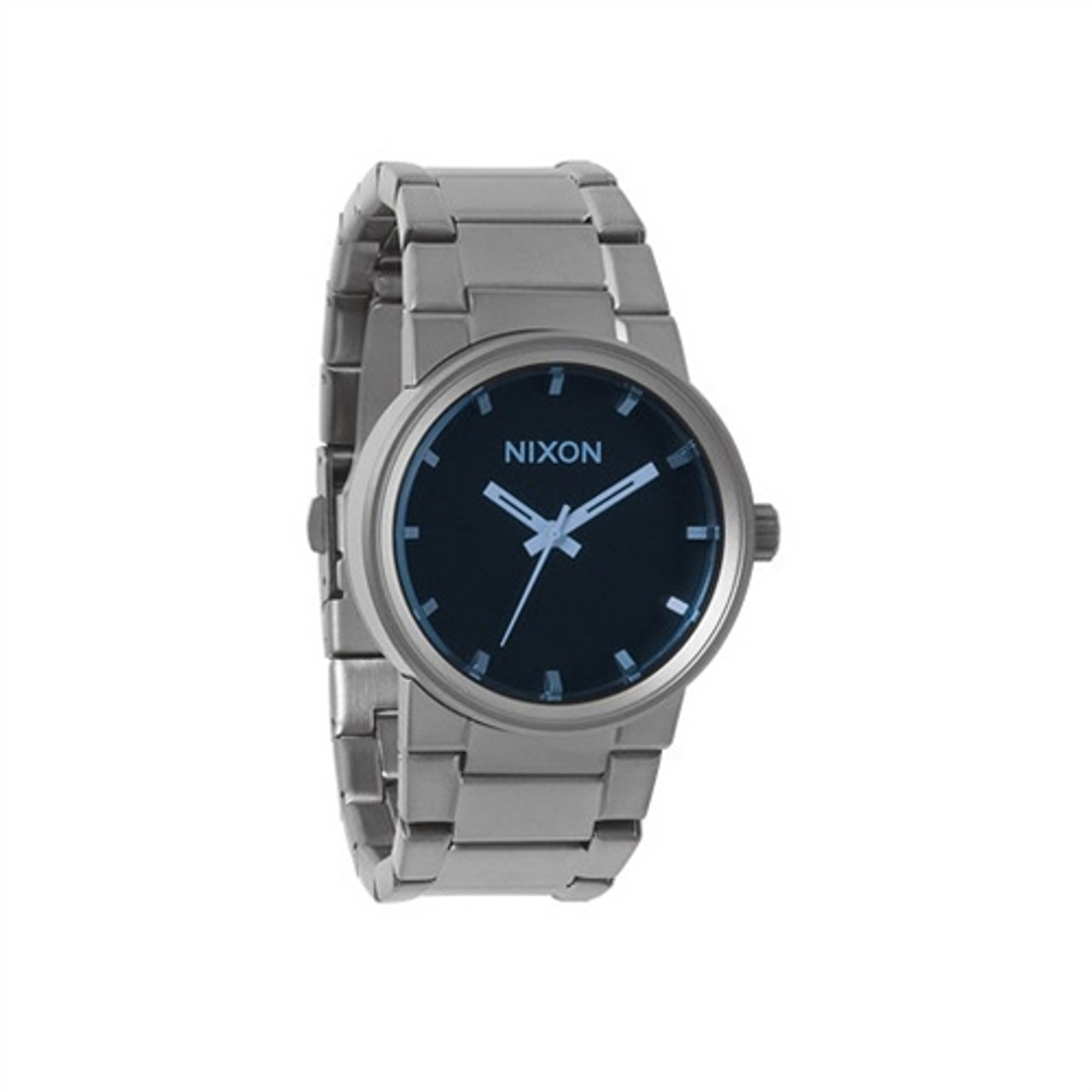 Nixon Men's A160-2065-00 Cannon Gunmetal/Cobalt Sunray Analog Display  Quartz Watch, Gunmetal Stainless Steel Band, Round 39.5mm Case - Walmart.com