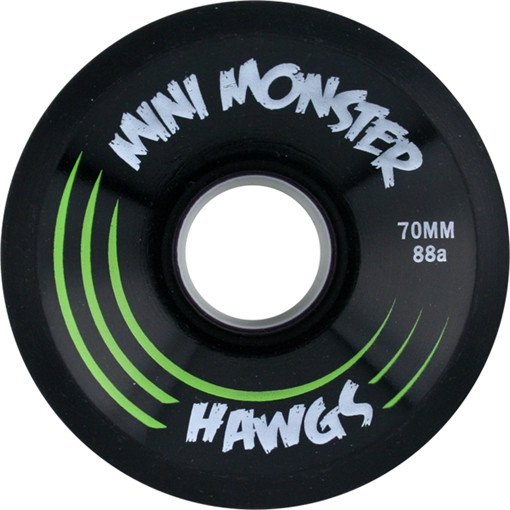 HAWGS MINI MONSTER 88a 70mm BLACK Skateboard Wheels