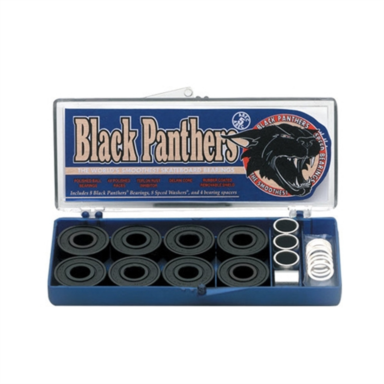 Shortys Black Panther Bearings Black Abec 5