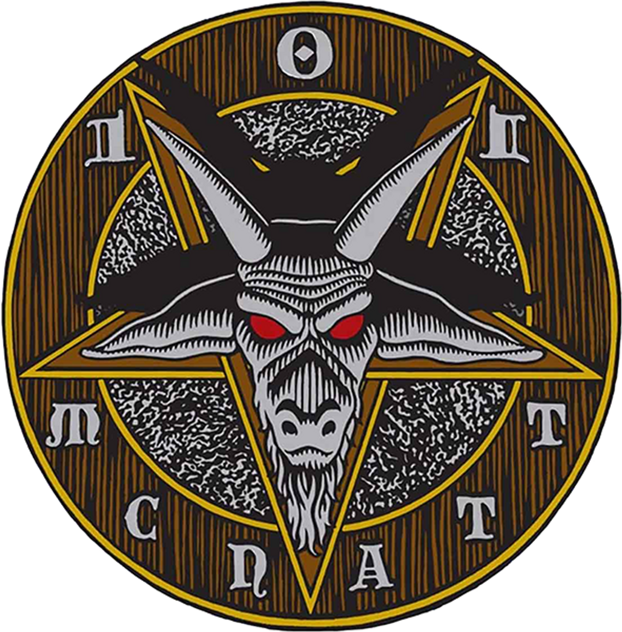 101 MCNATT STAR OF SATAN DECAL single